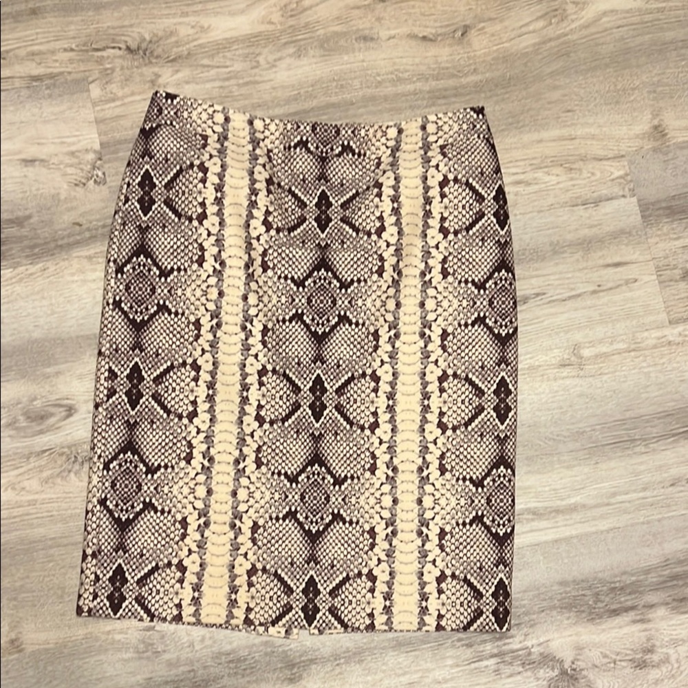 Snake Print Skirt